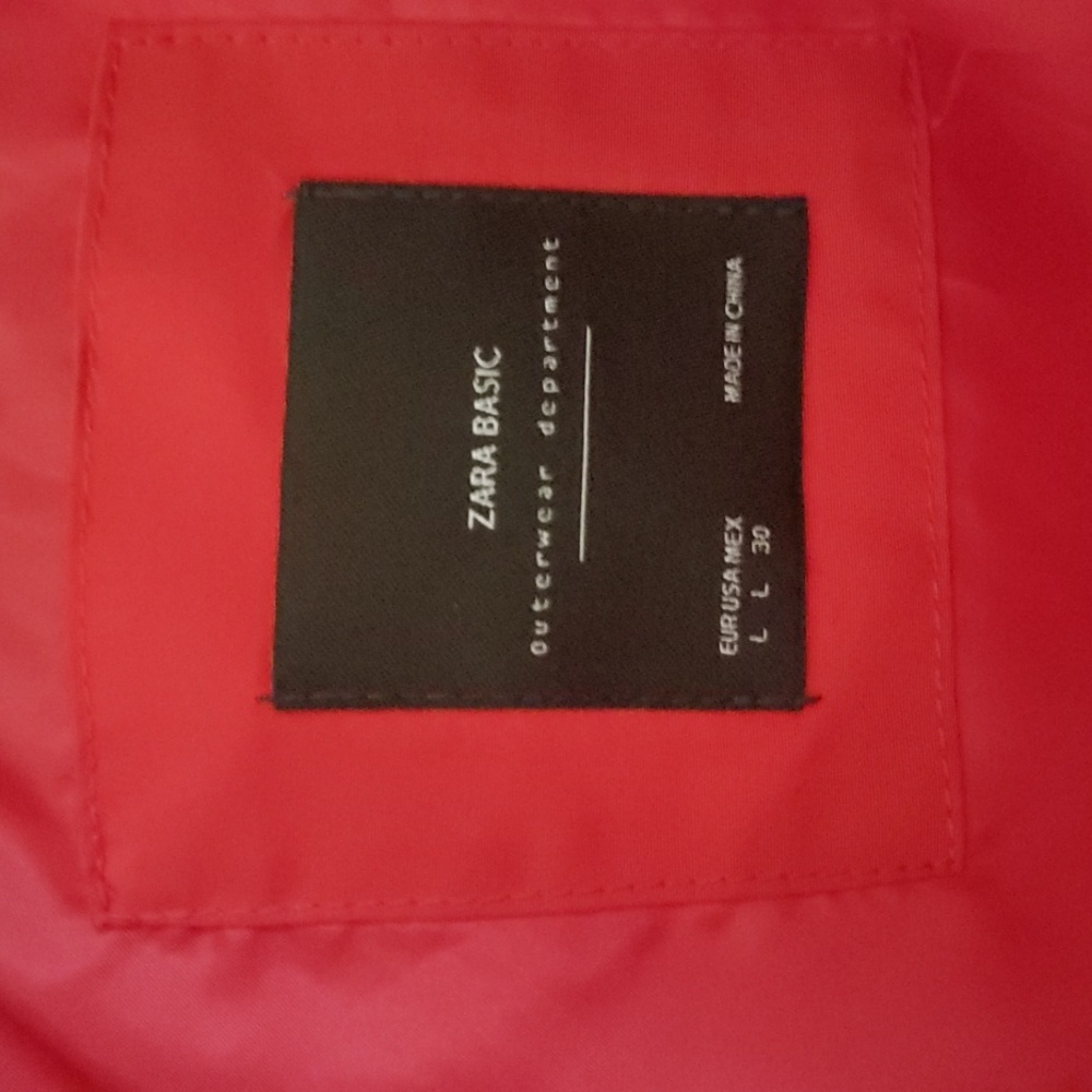 Zara Red Puffer Jacket - Picture 11 of 16